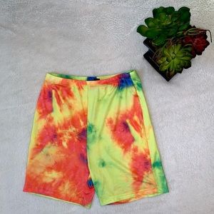 TIE DYE FESTIVAL SHORTS